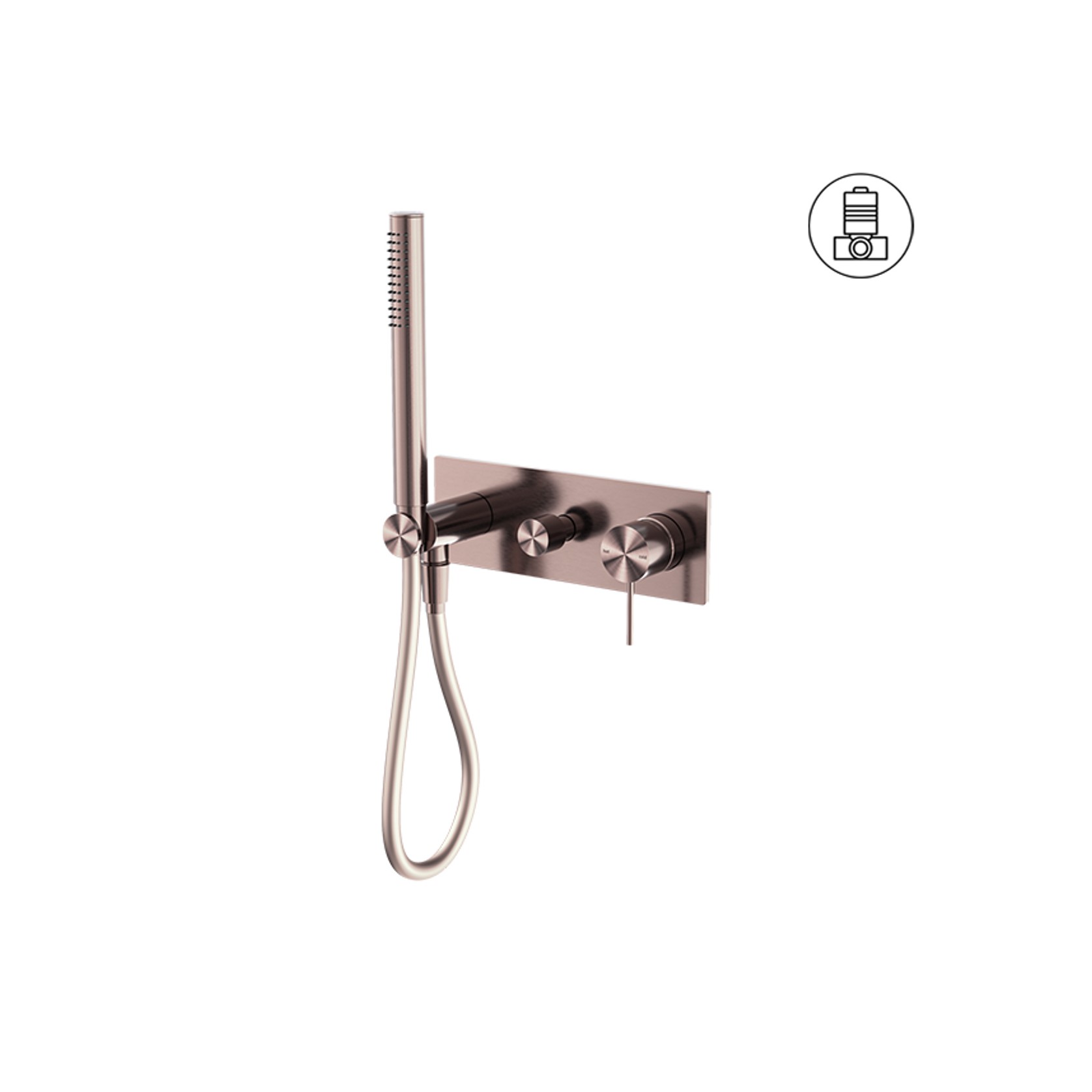 Mecca Shower Mixer Divertor System Brushed Bronze gallery detail image