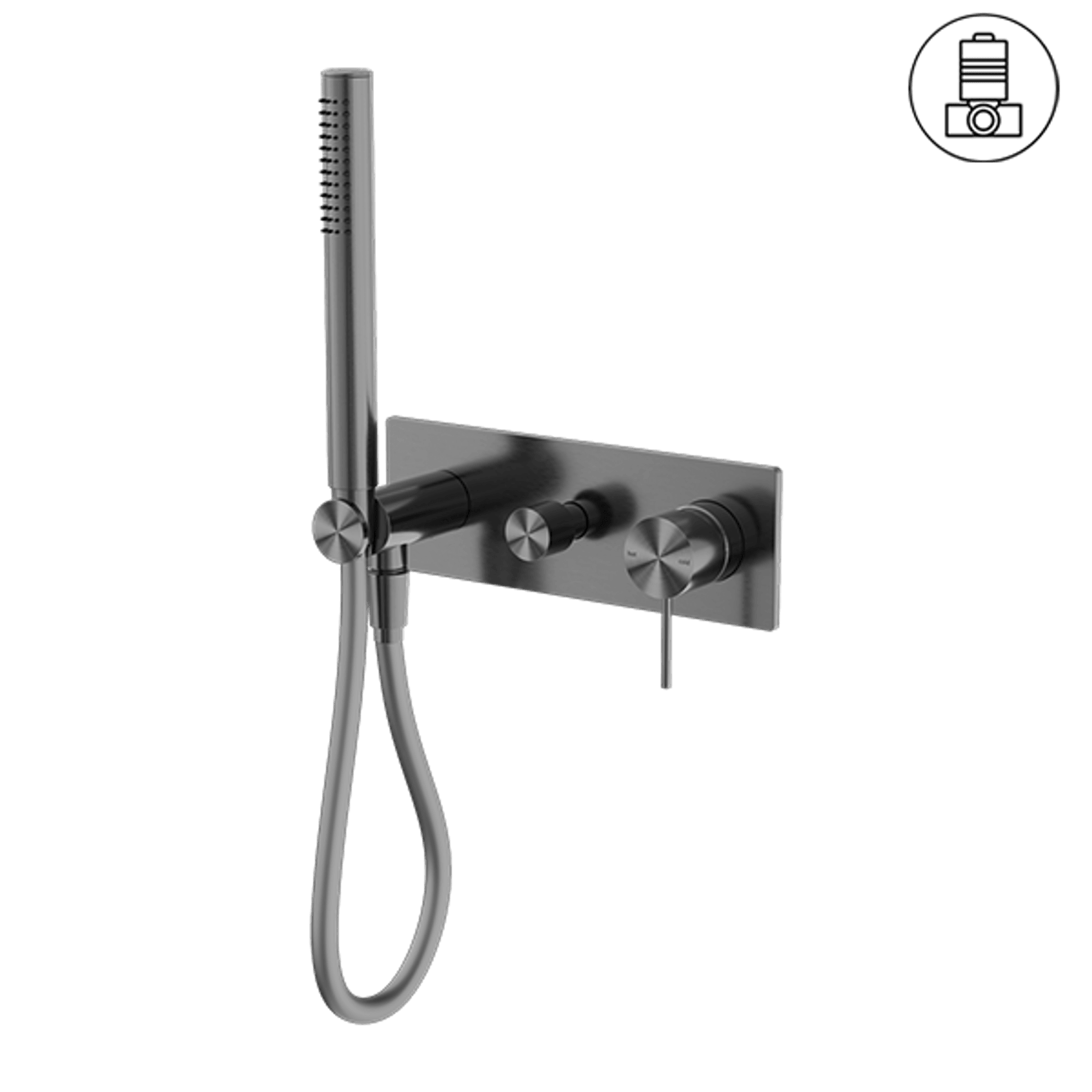 Mecca Shower Mixer Divertor System Gun Metal gallery detail image