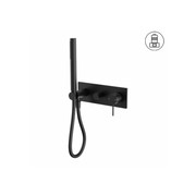 Mecca Shower Mixer Divertor System Matte Black gallery detail image