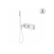 Mecca Shower Mixer Divertor System Matte White gallery detail image