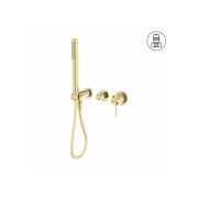 Mecca Shower Mixer Divertor System Separate Back Plate Brushed Gold gallery detail image