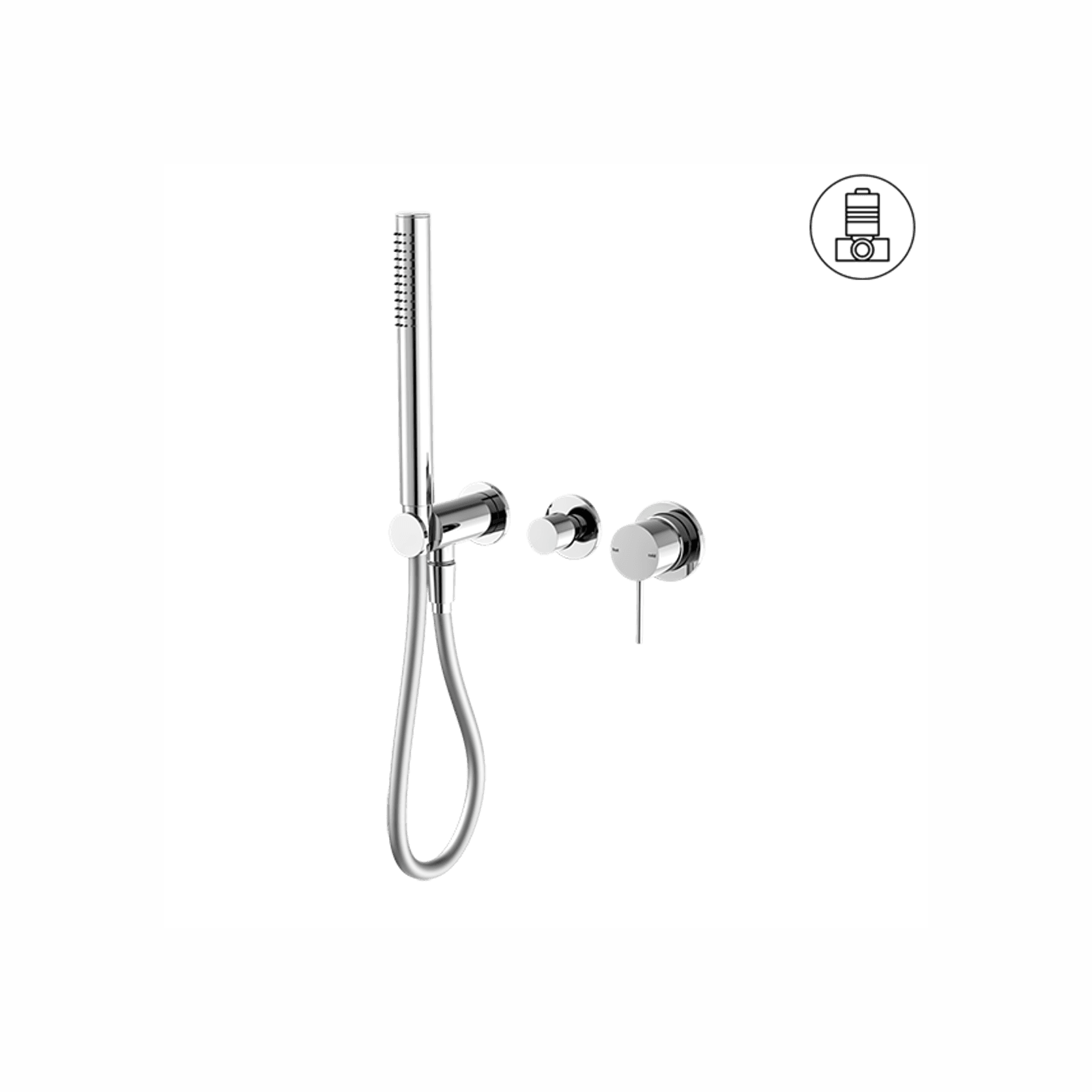 Mecca Shower Mixer Divertor System Separate Back Plate Chrome gallery detail image