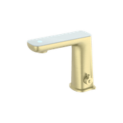 Claudia Sensor Mixer With White Top Display Brushed Gold gallery detail image
