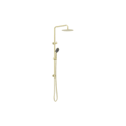 Round Project Twin Shower Brushed Gold gallery detail image