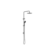 Round Project Twin Shower Gun Metal gallery detail image