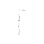 Square Project Twin Shower Brushed Nickel gallery detail image