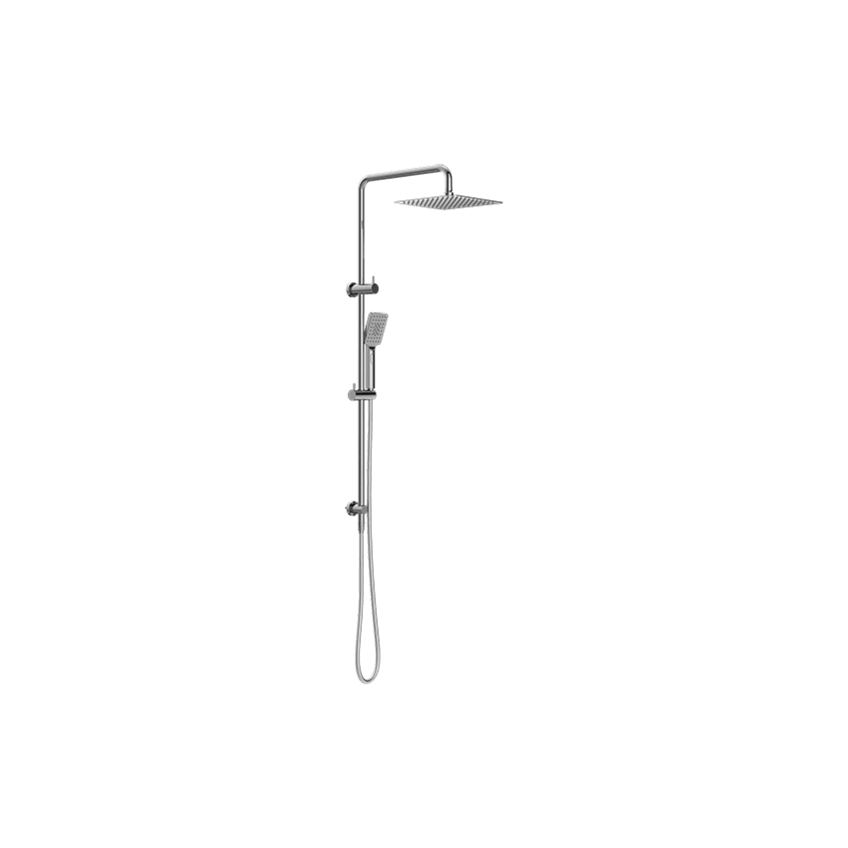 Square Project Twin Shower Chrome gallery detail image