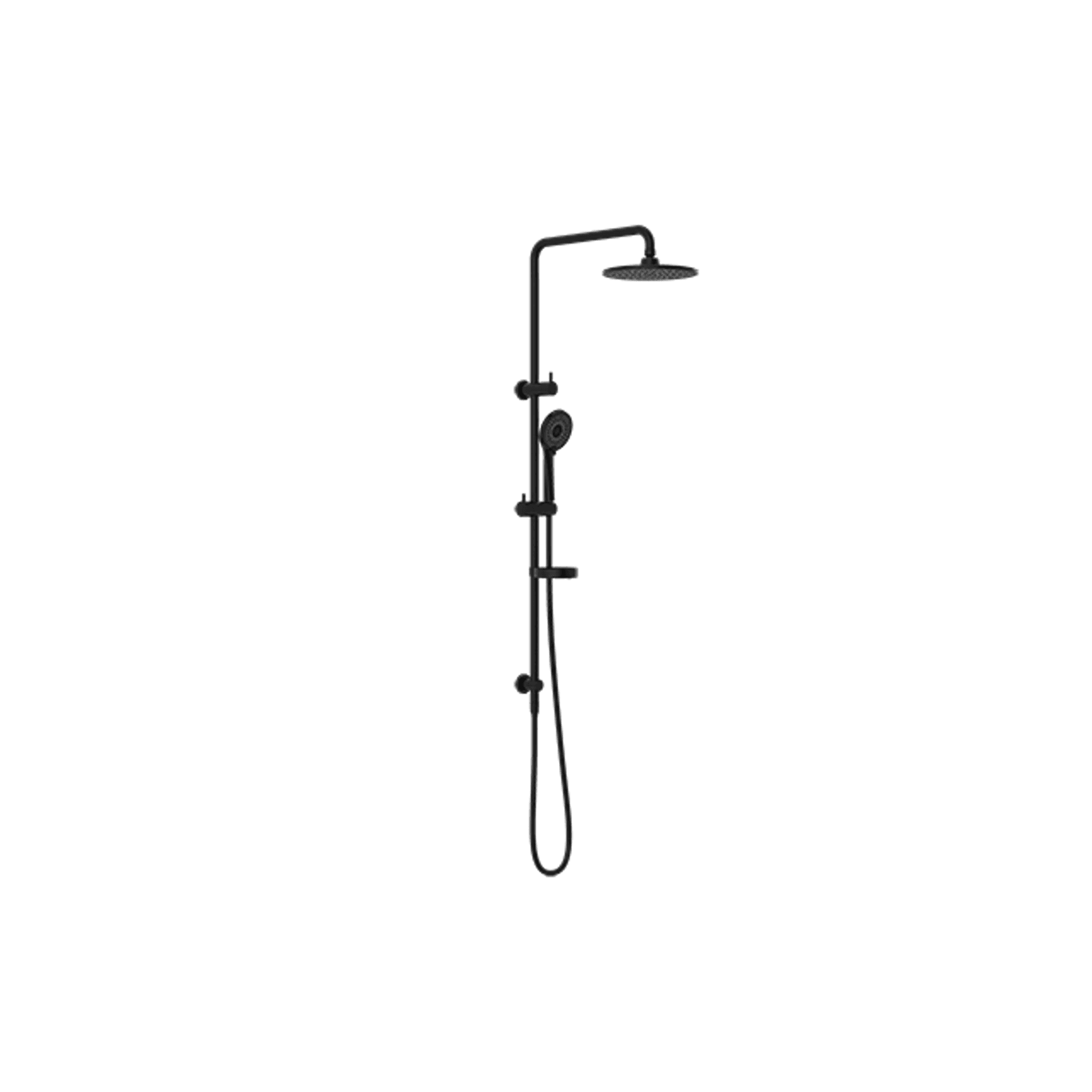Builder Project Twin Shower Set Matte Black gallery detail image