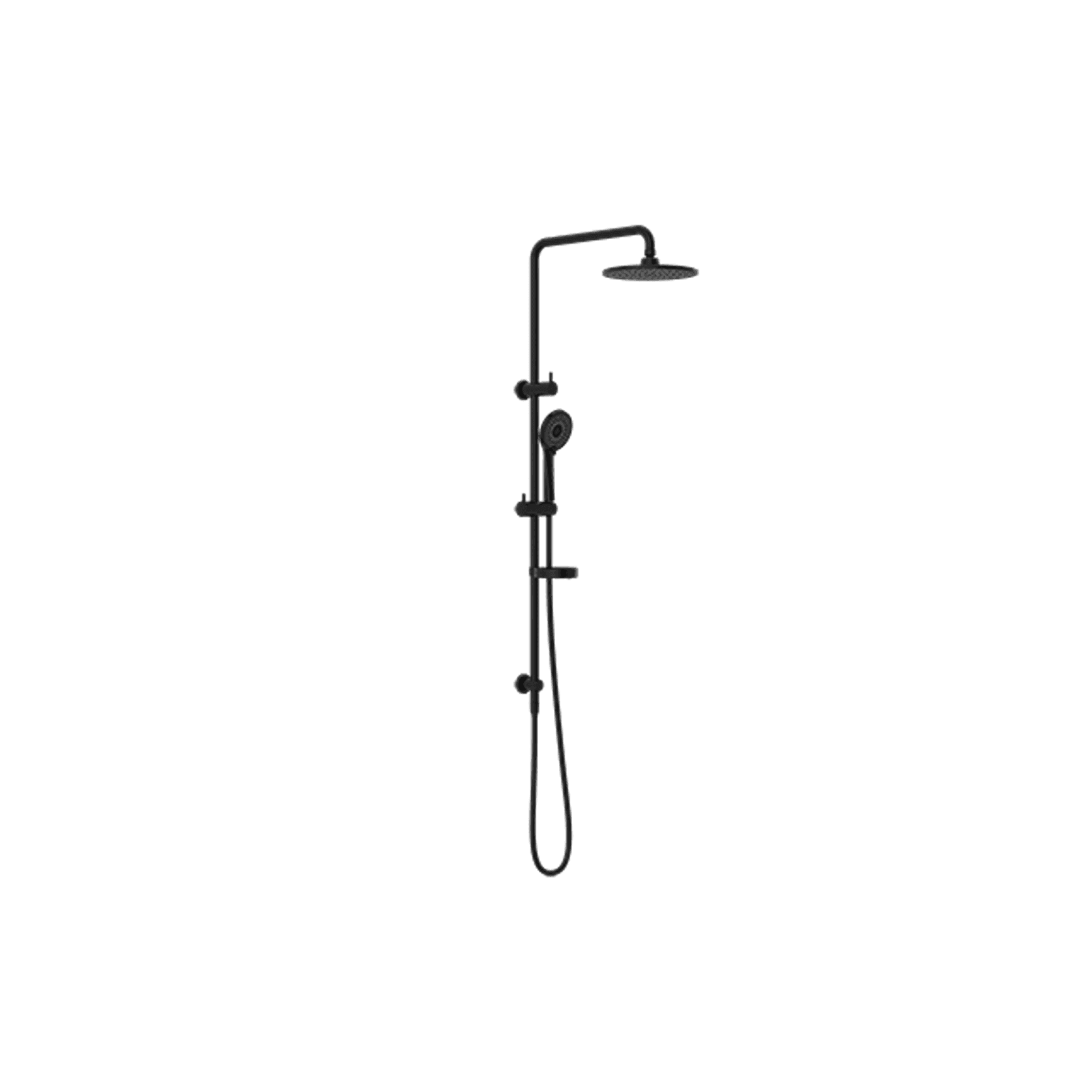 Builder Project Twin Shower Set Matte Black gallery detail image