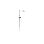Round Project Twin Shower 4 Star Rating Brushed Nickel gallery detail image