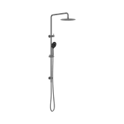 Round Project Twin Shower 4 Star Rating Gun Metal gallery detail image