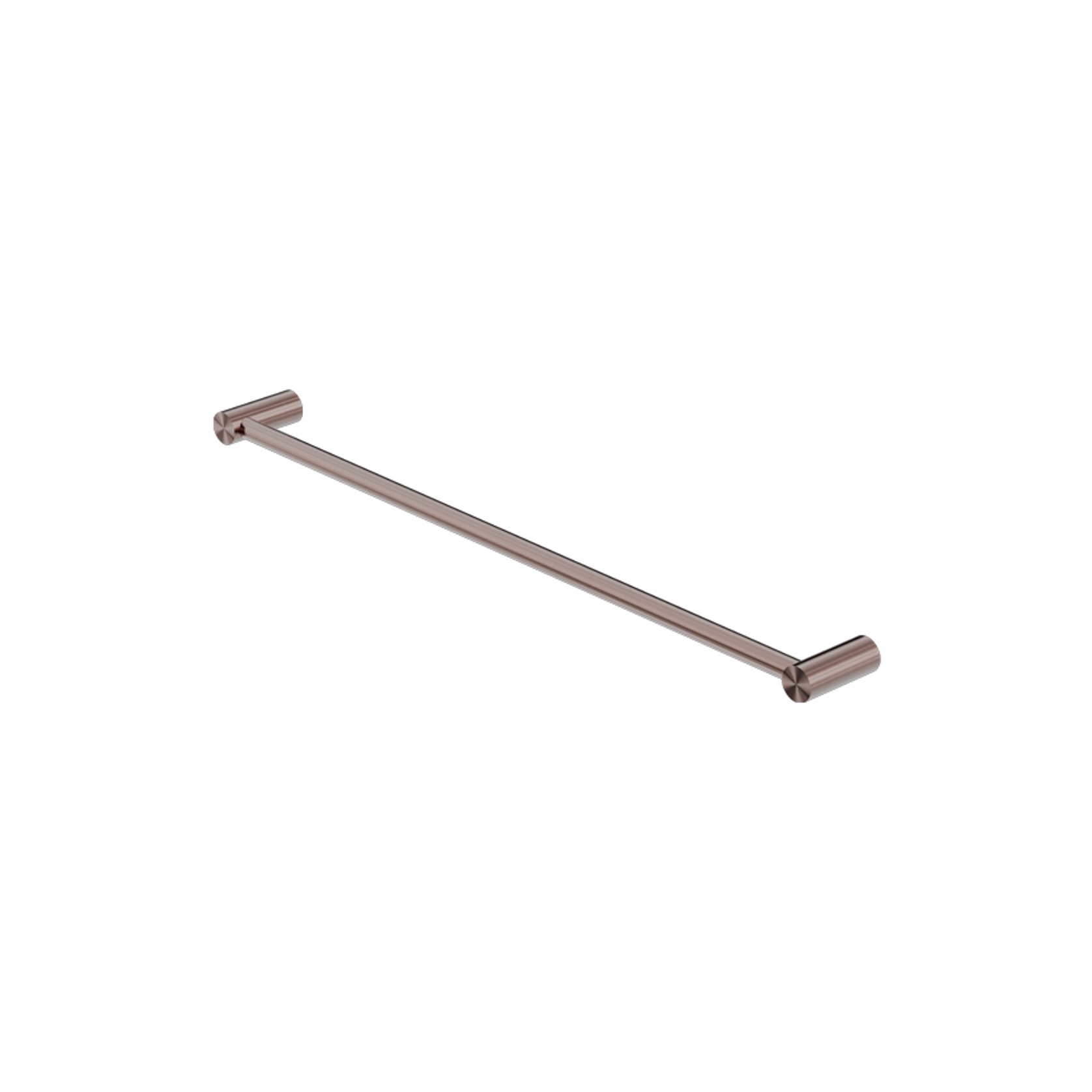 New Mecca Single Towel Rail 800mm Brushed Bronze gallery detail image