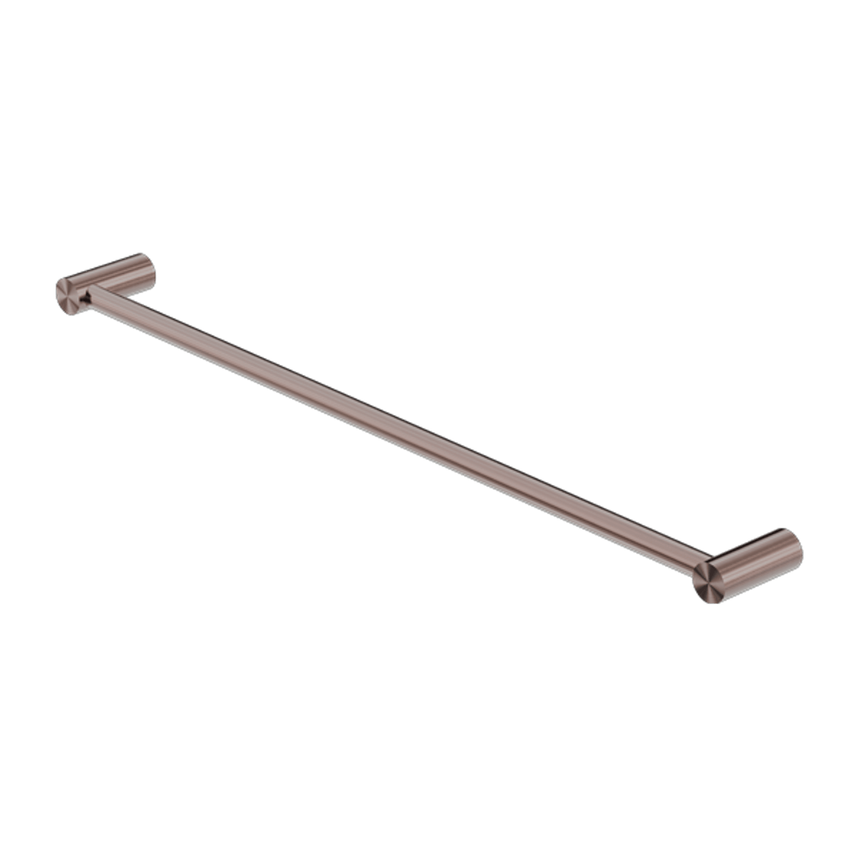 New Mecca Single Towel Rail 800mm Brushed Bronze gallery detail image
