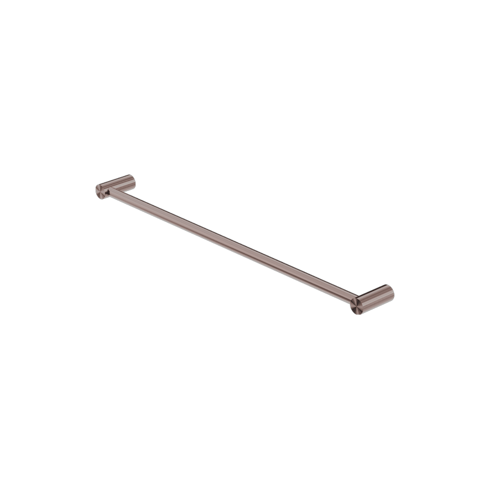 New Mecca Single Towel Rail 600mm Brushed Bronze gallery detail image
