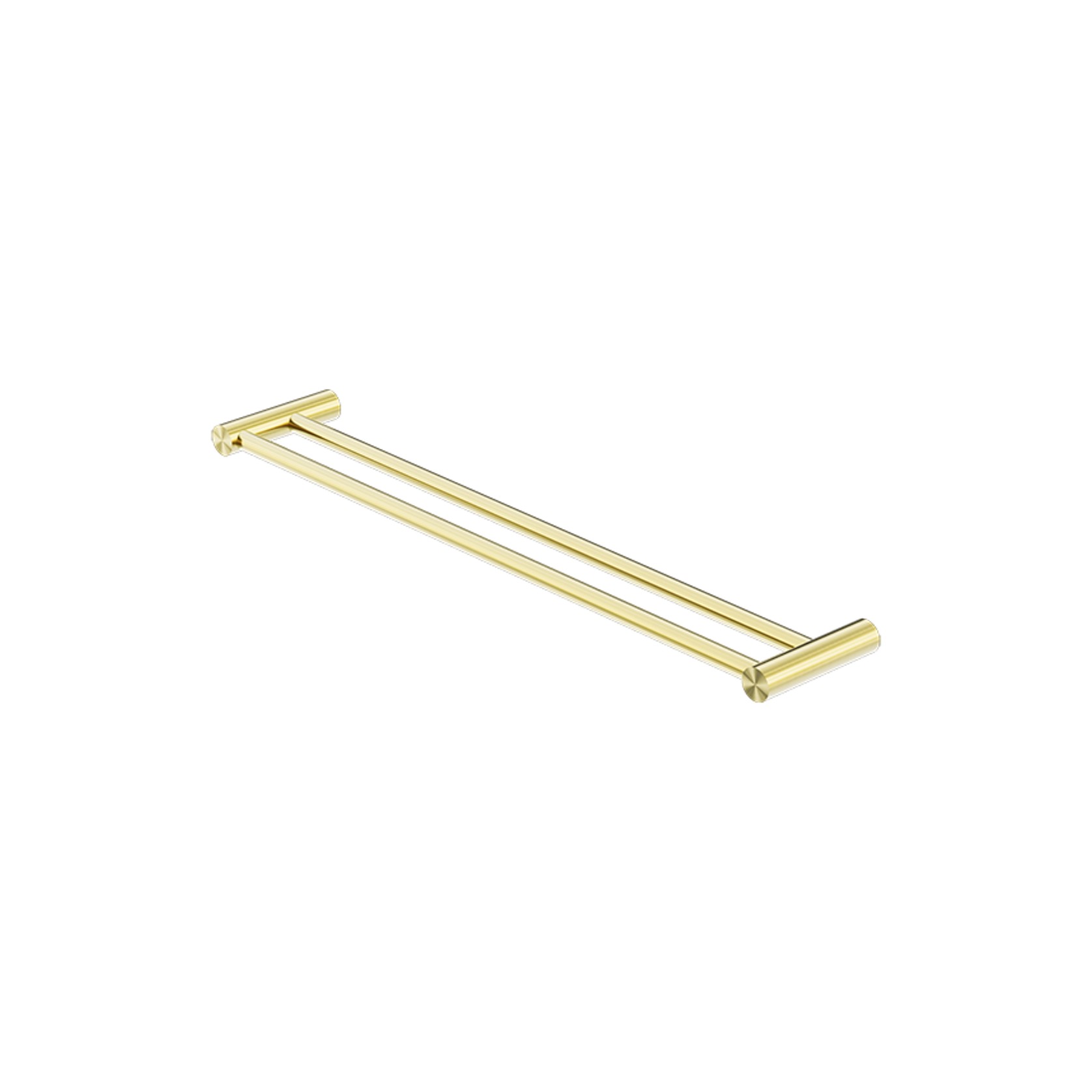 New Mecca Double Towel Rail 600mm Brushed Gold gallery detail image