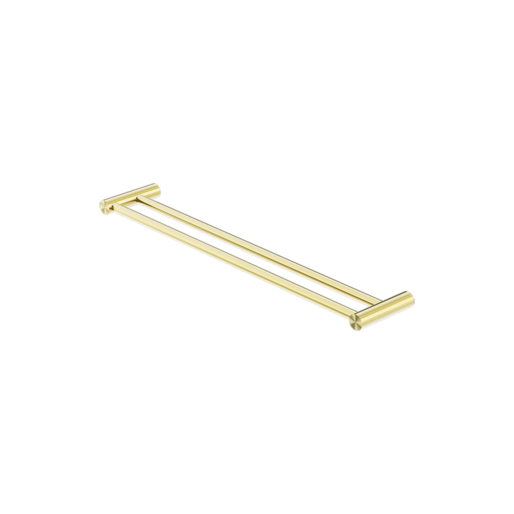 New Mecca Double Towel Rail 600mm Brushed Gold gallery detail image
