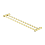 New Mecca Double Towel Rail 600mm Brushed Gold gallery detail image
