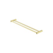 New Mecca Double Towel Rail 600mm Brushed Gold gallery detail image