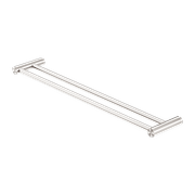 New Mecca Double Towel Rail 600mm Brushed Nickel gallery detail image