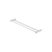 New Mecca Double Towel Rail 600mm Brushed Nickel gallery detail image