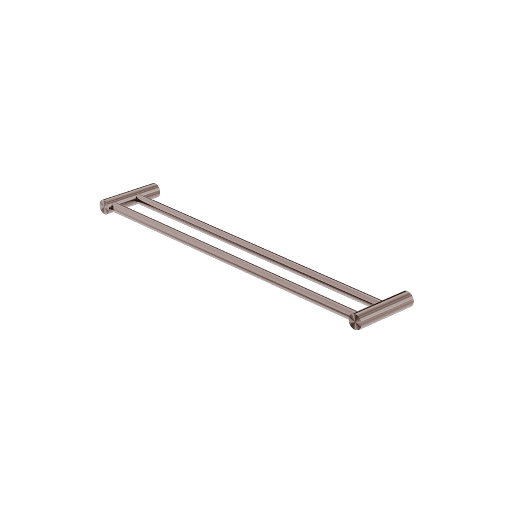New Mecca Double Towel Rail 800mm Brushed Bronze gallery detail image