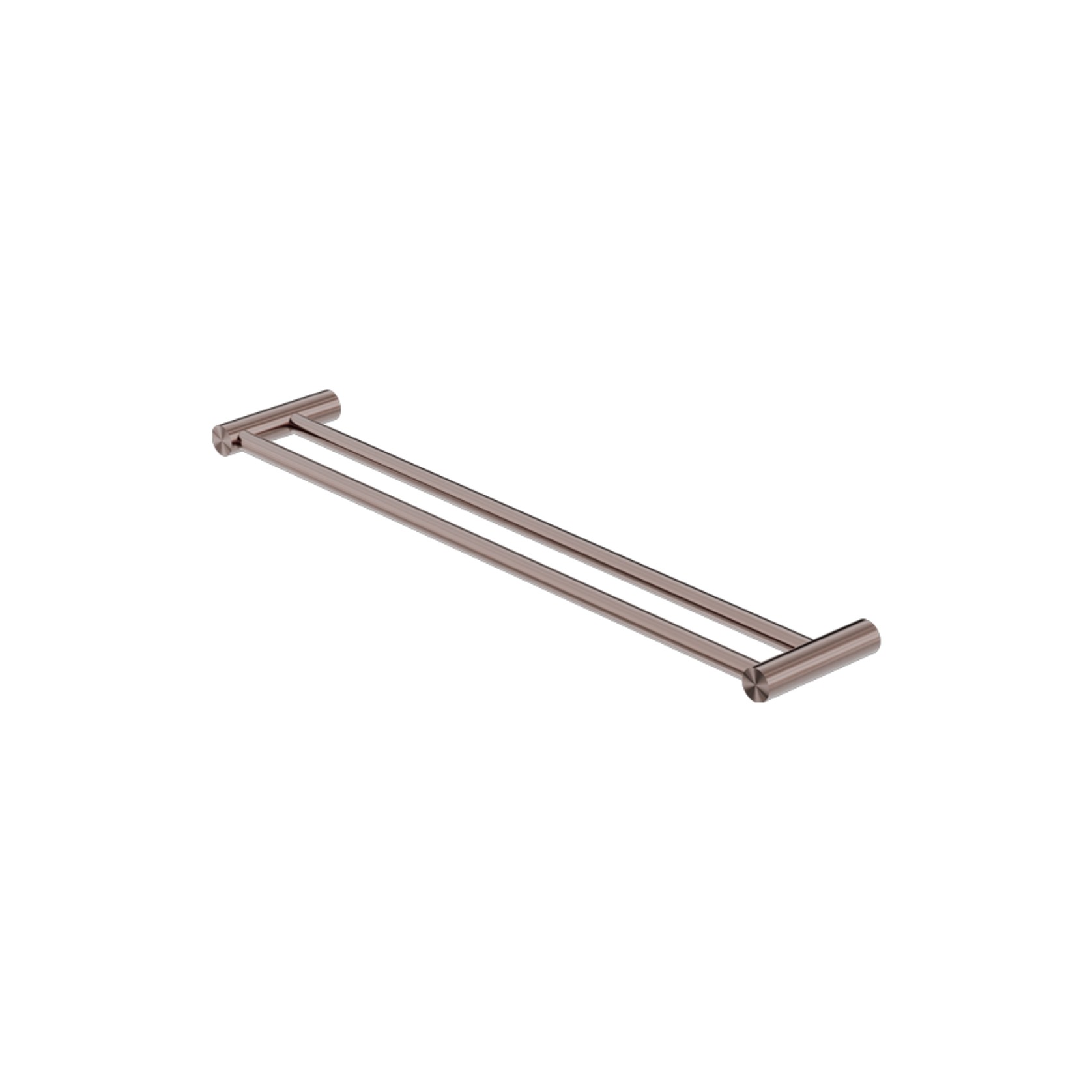 New Mecca Double Towel Rail 600mm Brushed Bronze gallery detail image