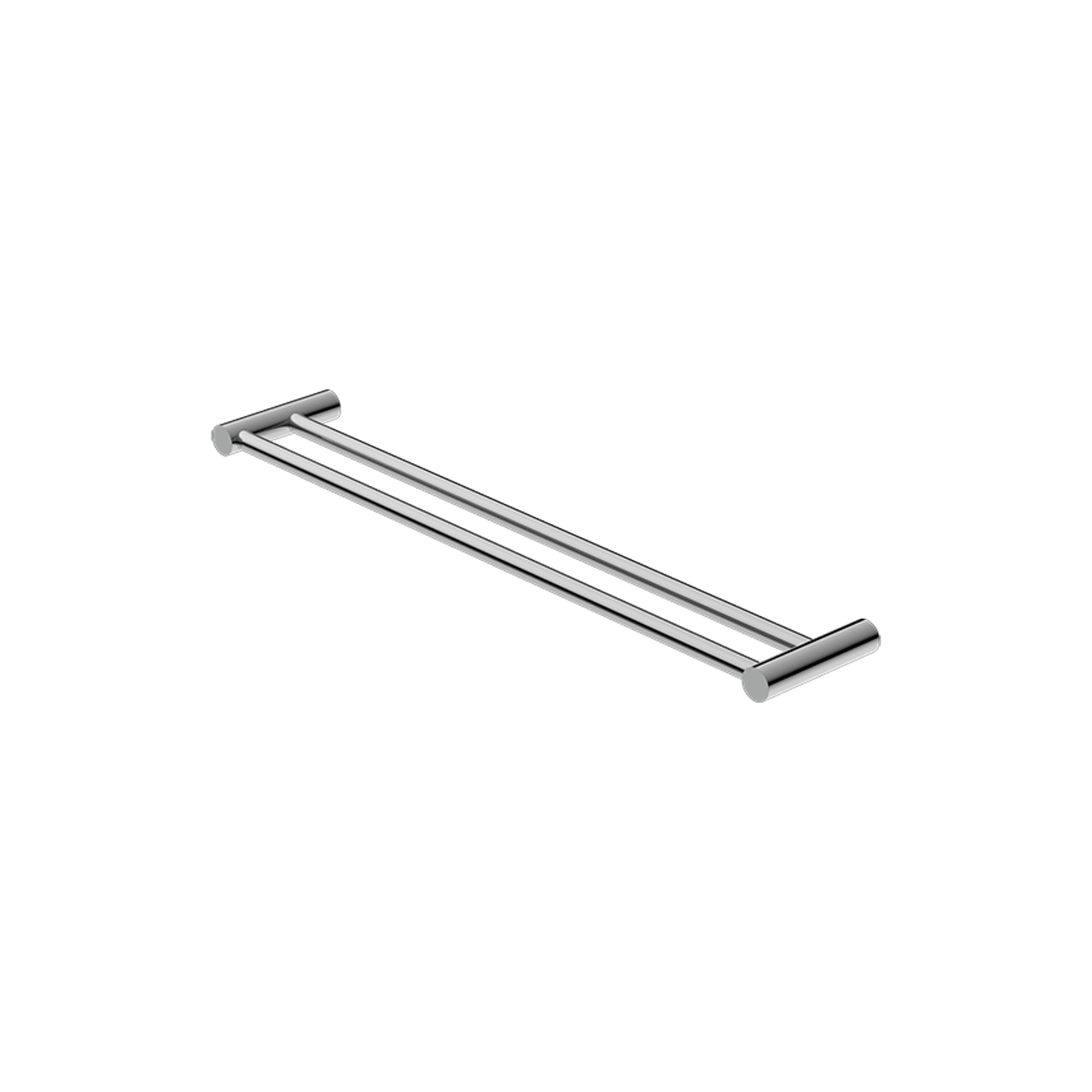 New Mecca Double Towel Rail 600mm Chrome gallery detail image