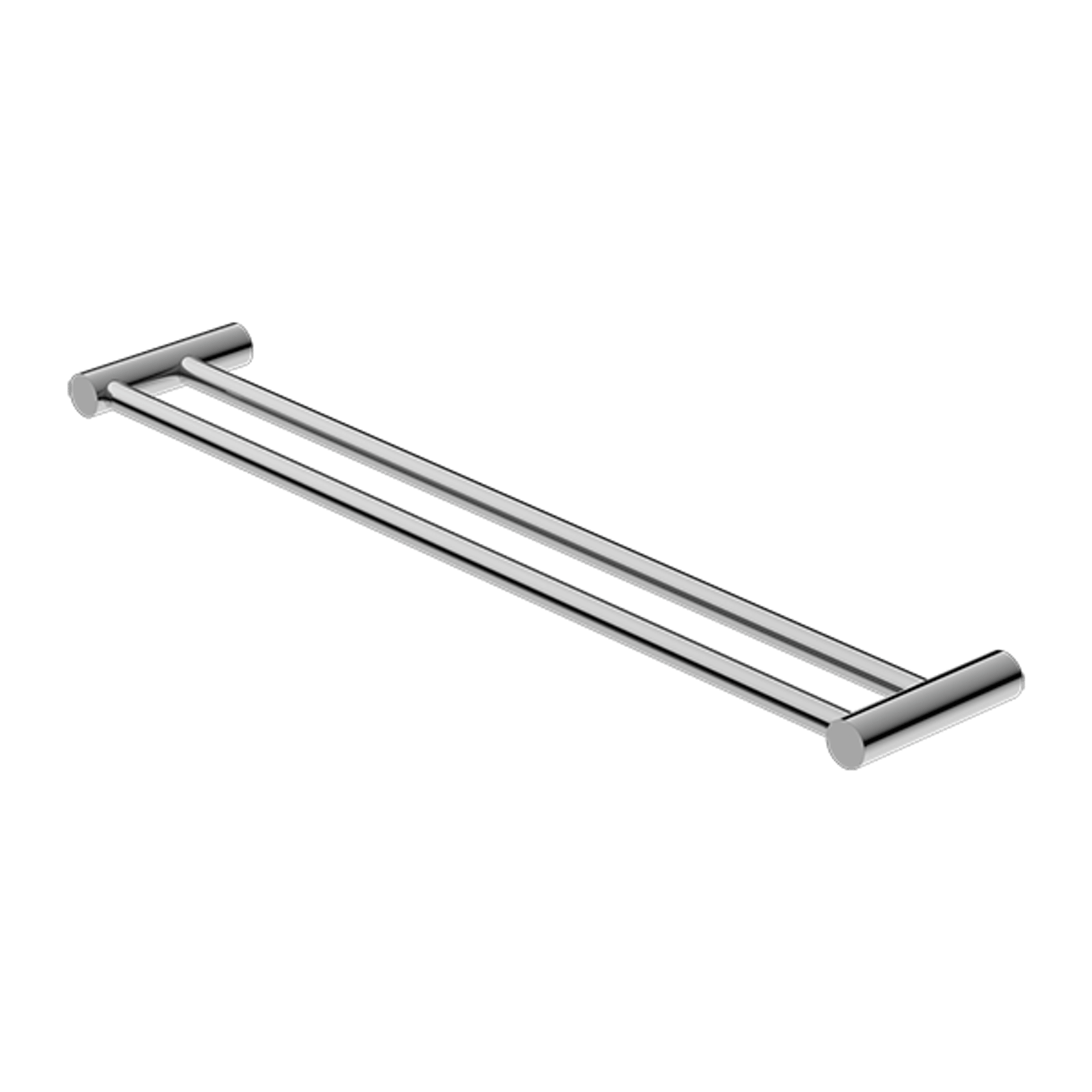 New Mecca Double Towel Rail 600mm Chrome gallery detail image