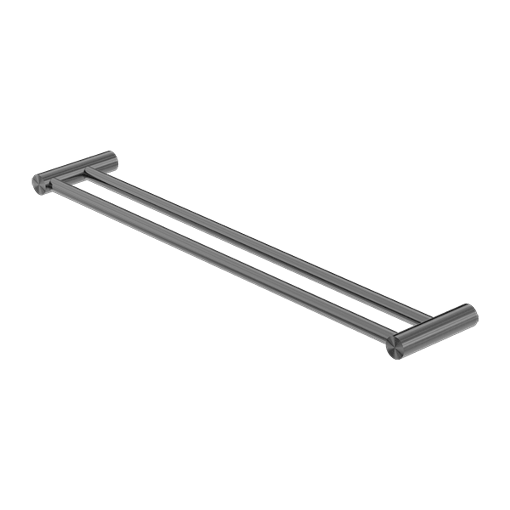 New Mecca Double Towel Rail 600mm Gun Metal gallery detail image