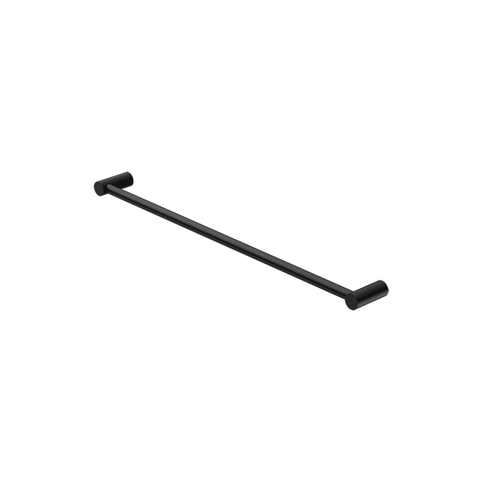 New Mecca Single Towel Rail 600mm Matte Black gallery detail image