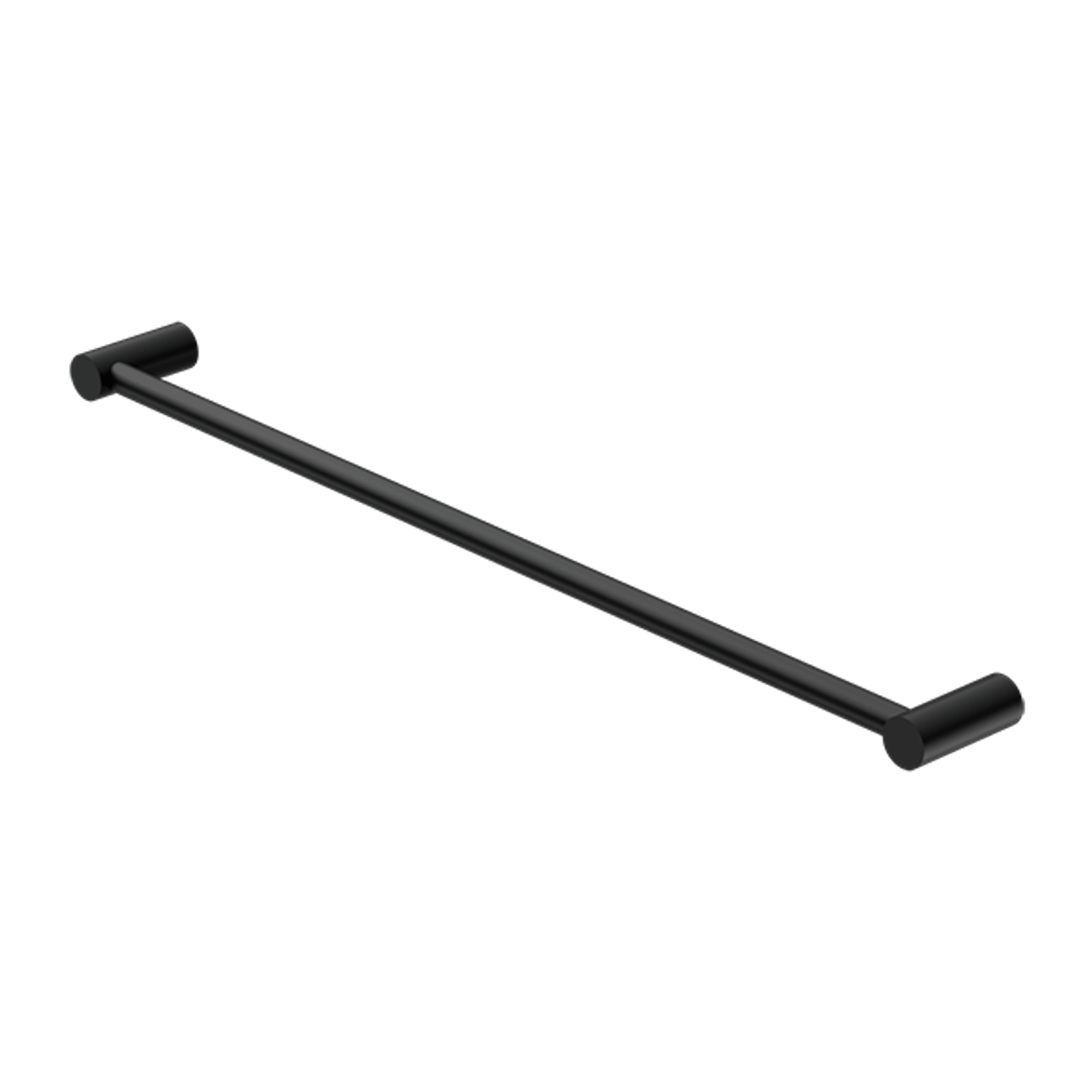 New Mecca Single Towel Rail 600mm Matte Black gallery detail image