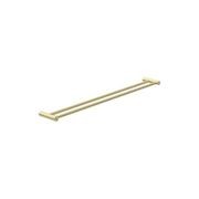 New Mecca Double Towel Rail 800mm Brushed Gold gallery detail image