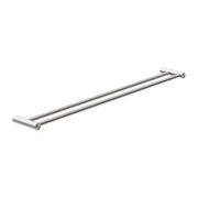 New Mecca Double Towel Rail 800mm Brushed Nickel gallery detail image