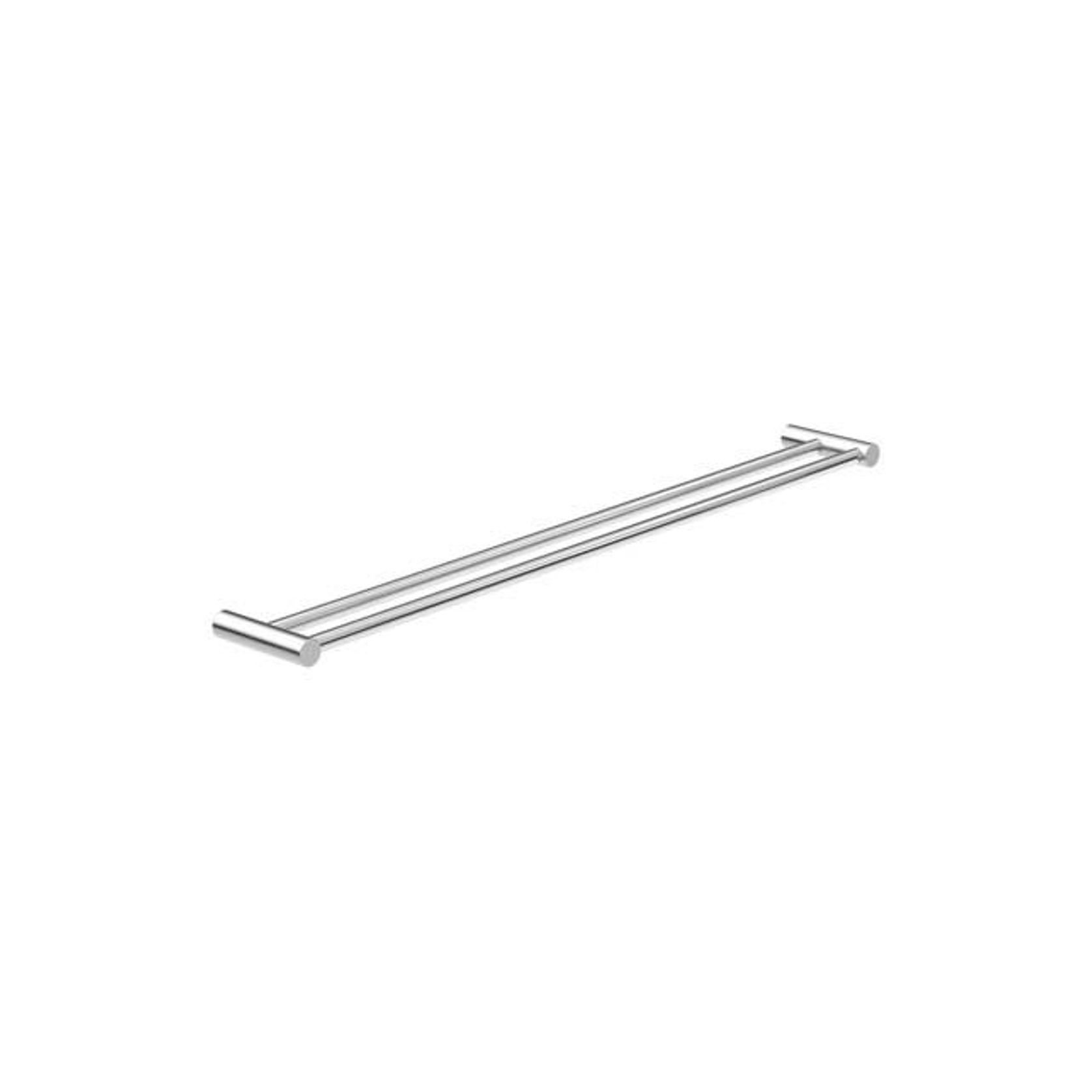 New Mecca Double Towel Rail 800mm Chrome gallery detail image