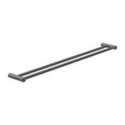 New Mecca Double Towel Rail 800mm Gun Metal gallery detail image
