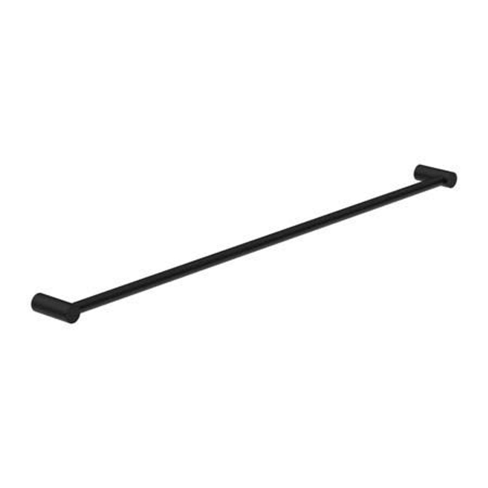 New Mecca Single Towel Rail 800mm Matte Black gallery detail image
