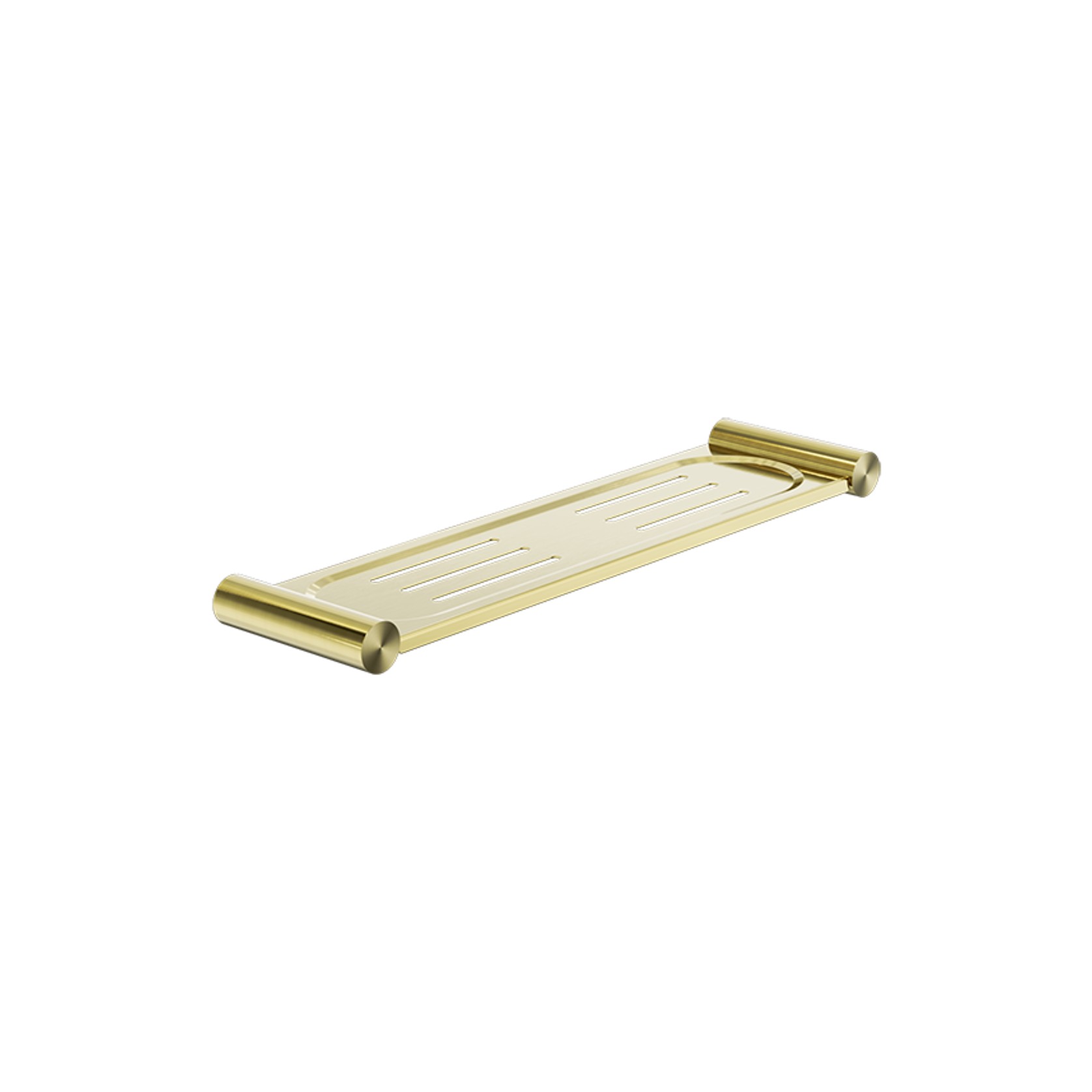 New Mecca Metal Shower Shelf Brushed Gold gallery detail image