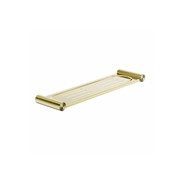 New Mecca Metal Shower Shelf Brushed Gold gallery detail image