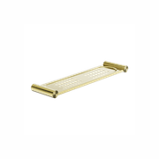 New Mecca Metal Shower Shelf Brushed Gold gallery detail image