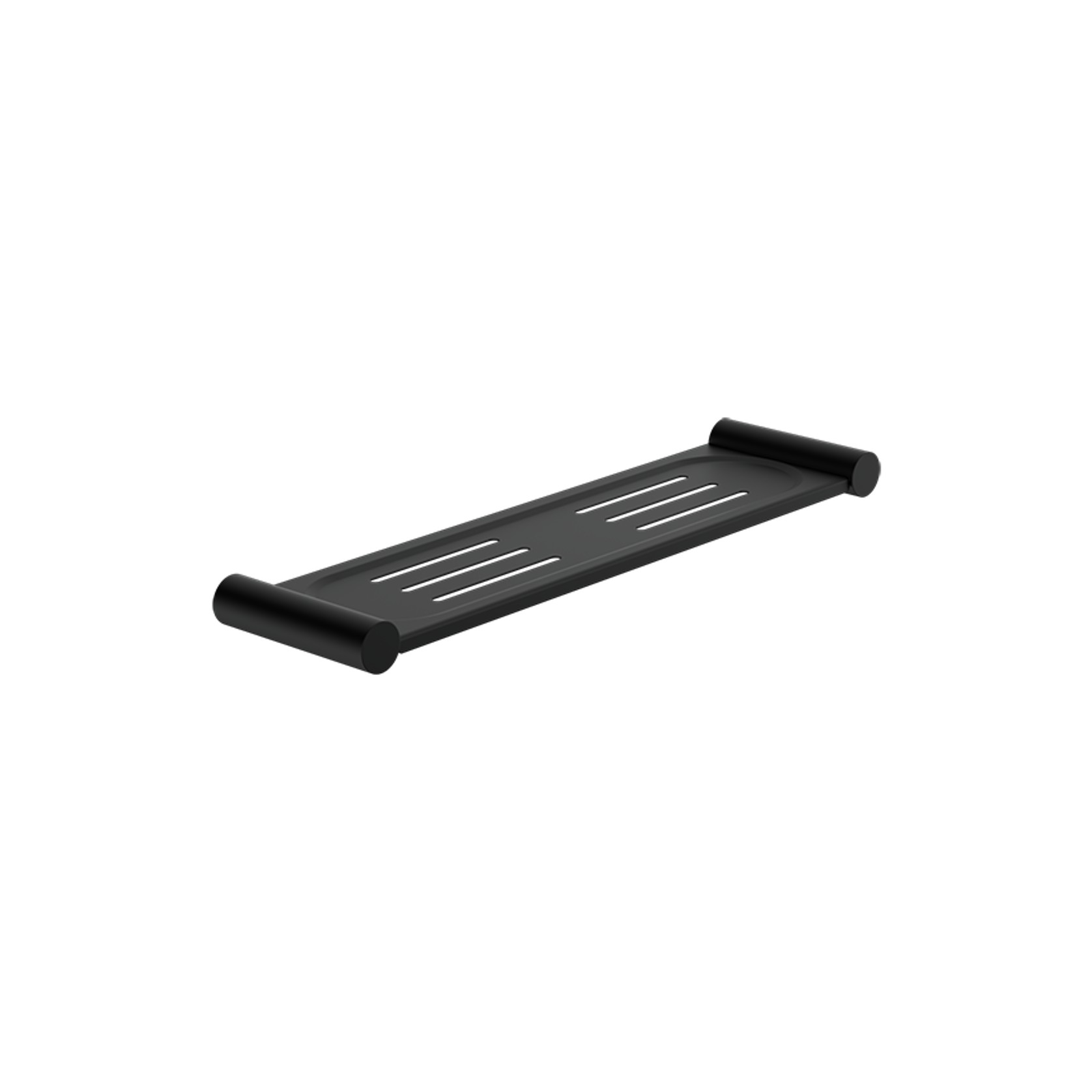New Mecca Metal Shower Shelf Matte Black gallery detail image