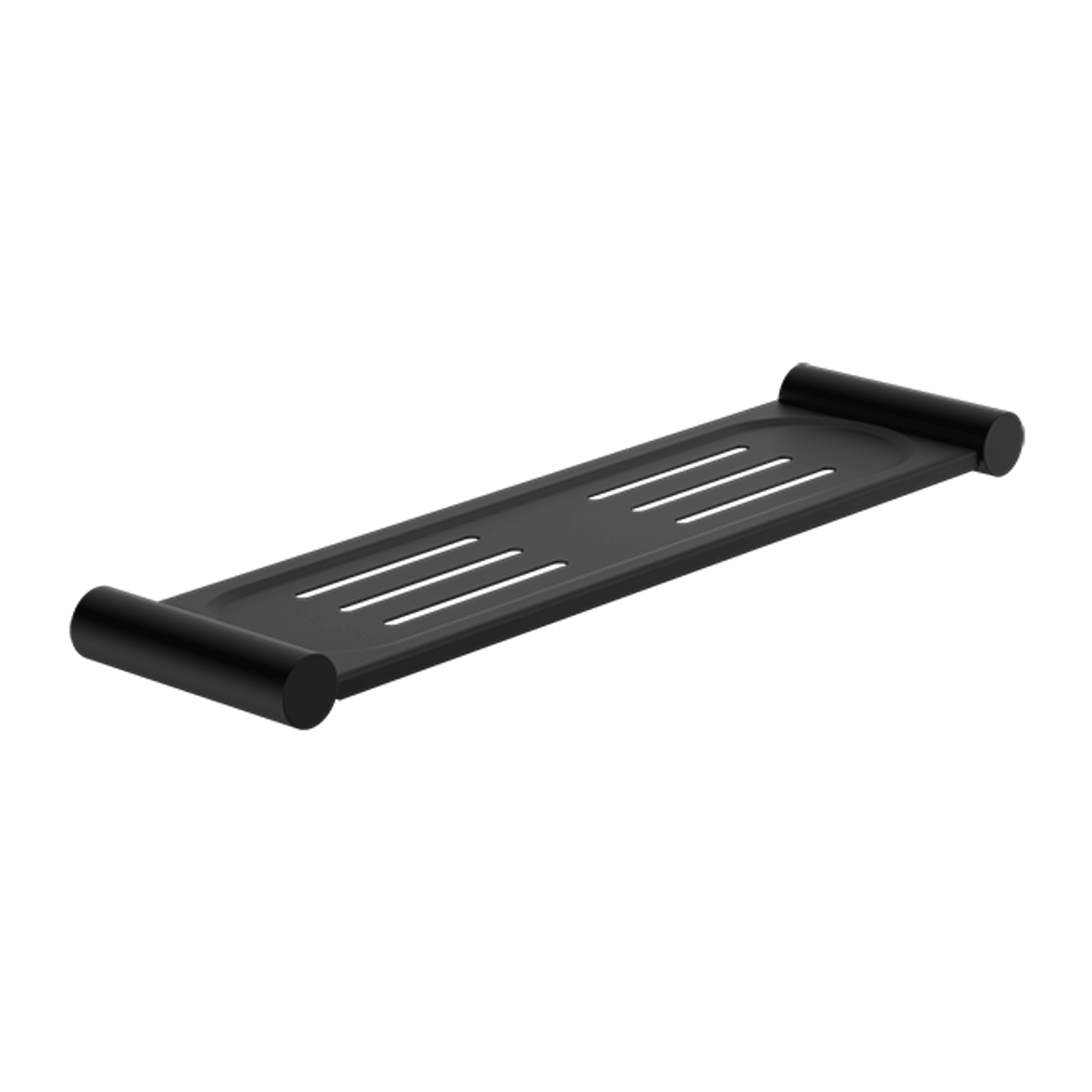 New Mecca Metal Shower Shelf Matte Black gallery detail image