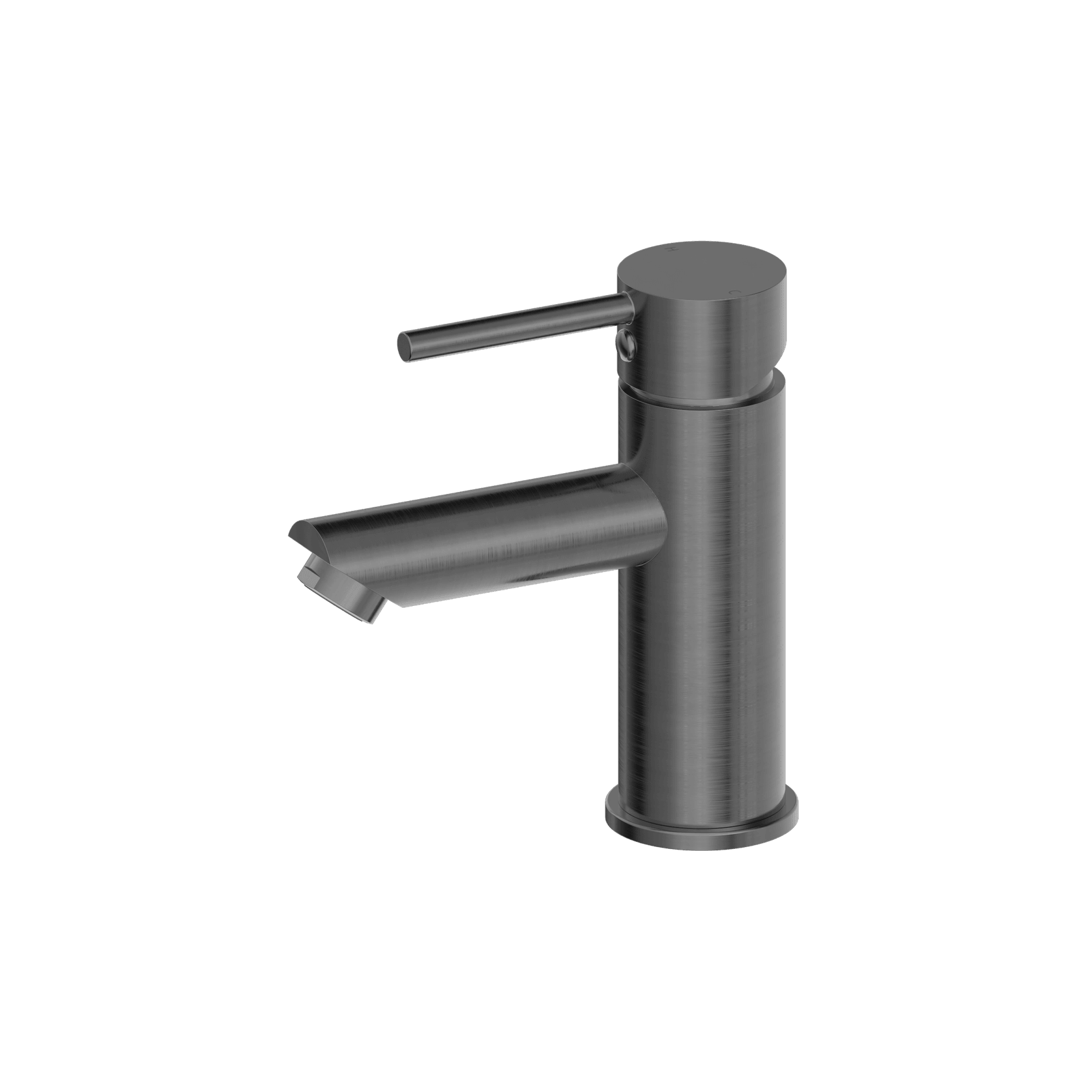 Dolce Basin Mixer Straight Spout Gun Metal gallery detail image