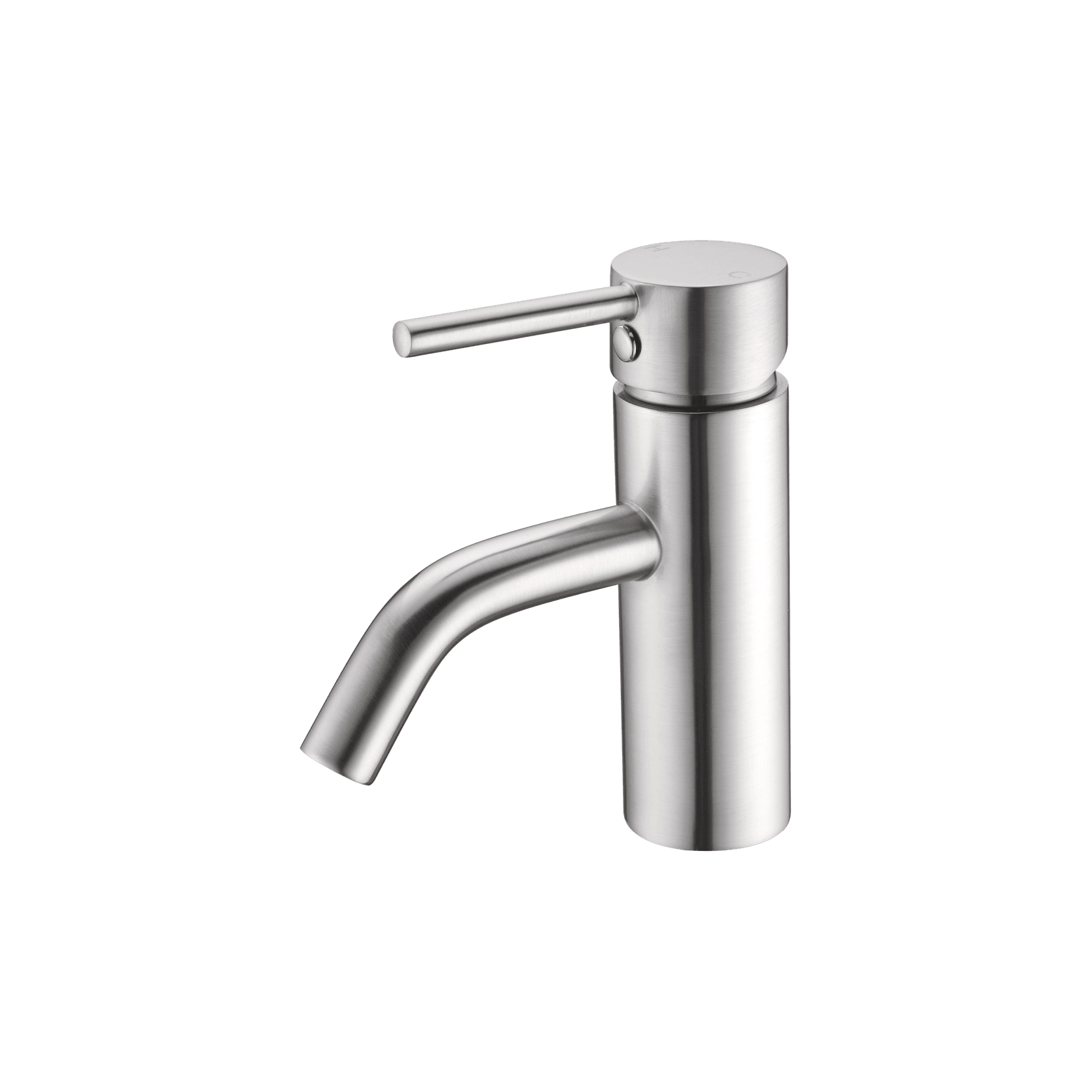 Dolce Basin Mixer Stylish Spout Brushed Nickel gallery detail image