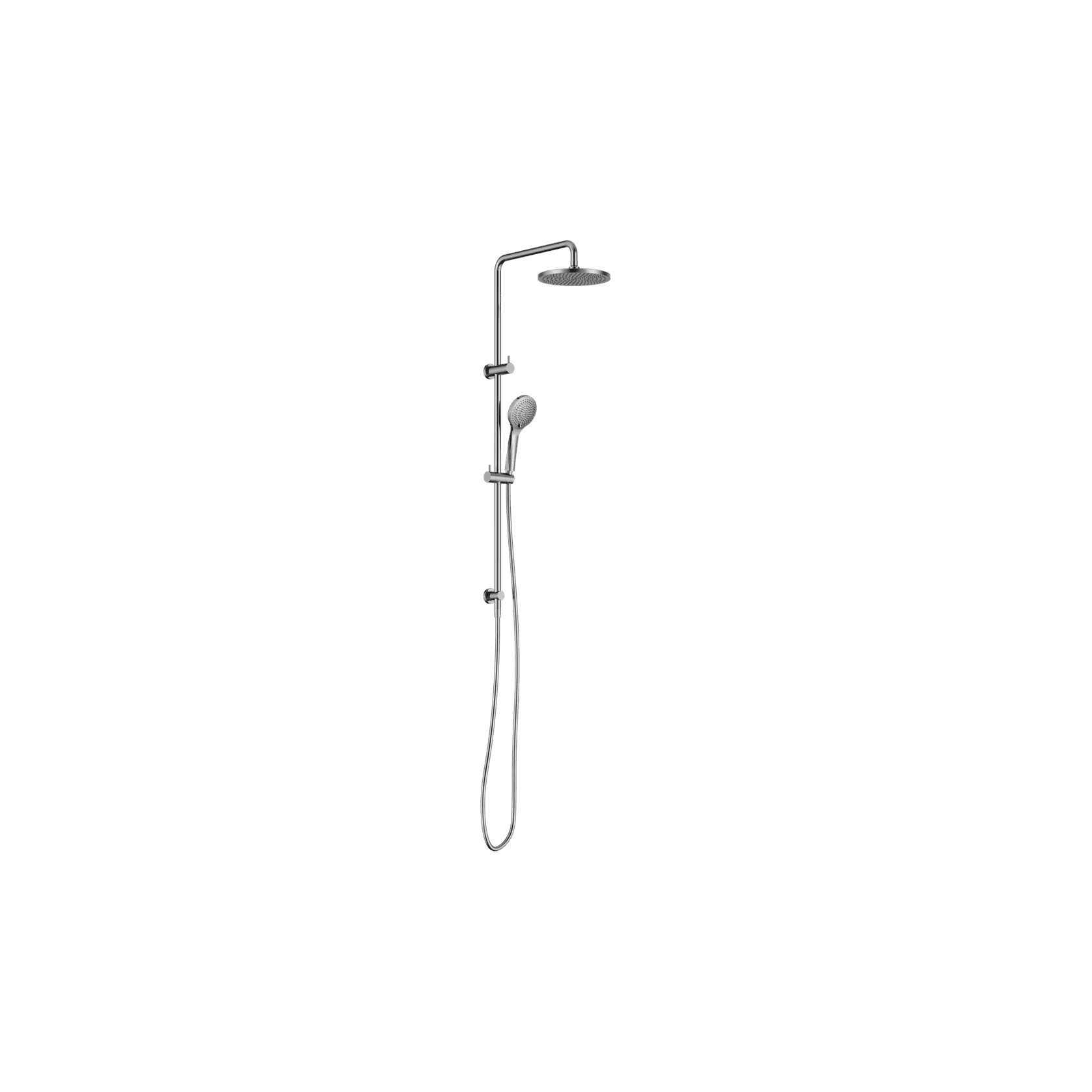 Round Twin Shower With Air Shower I Chrome gallery detail image