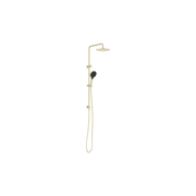 Round Twin Shower With Air Shower II Brushed Gold gallery detail image