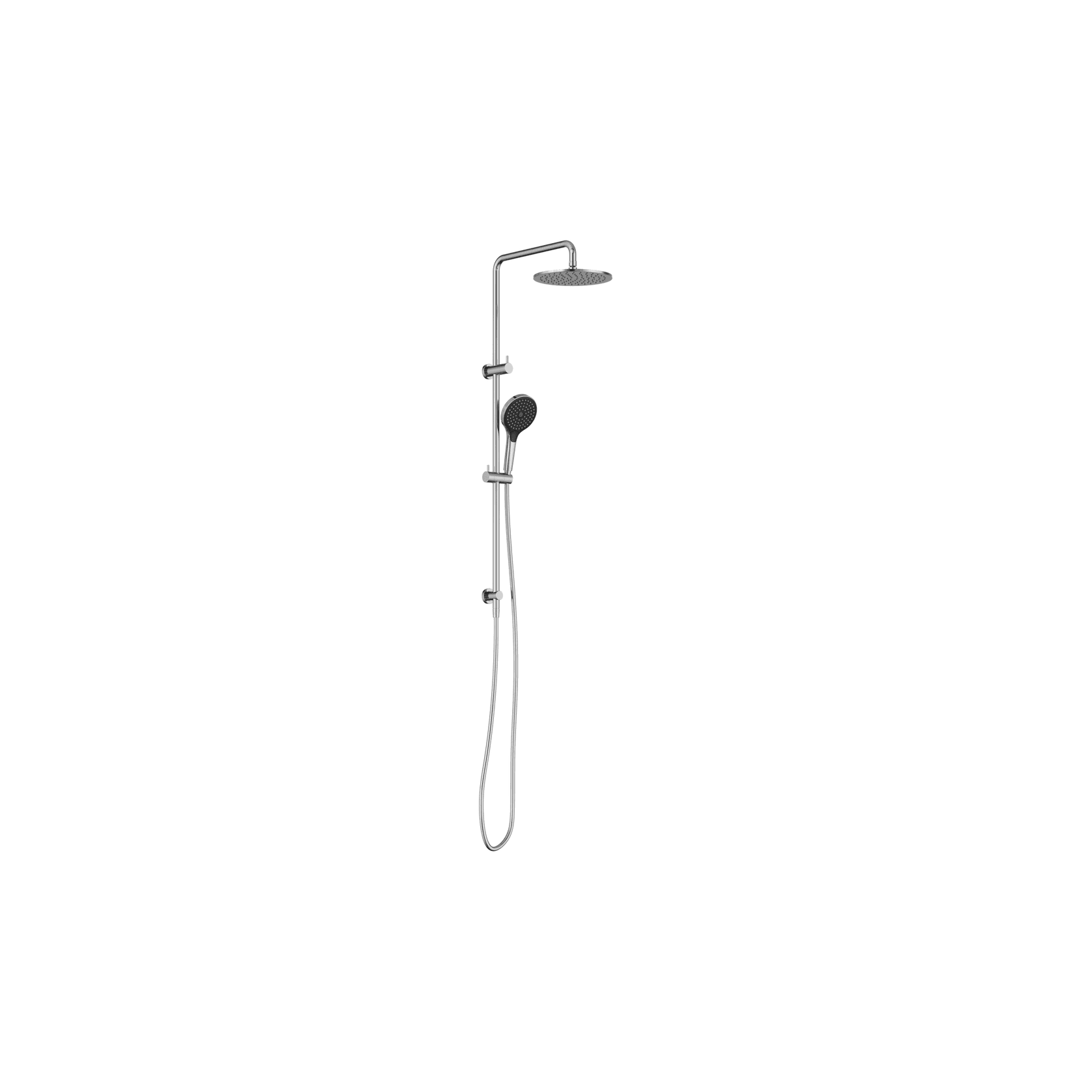 Round Twin Shower With Air Shower II Chrome gallery detail image