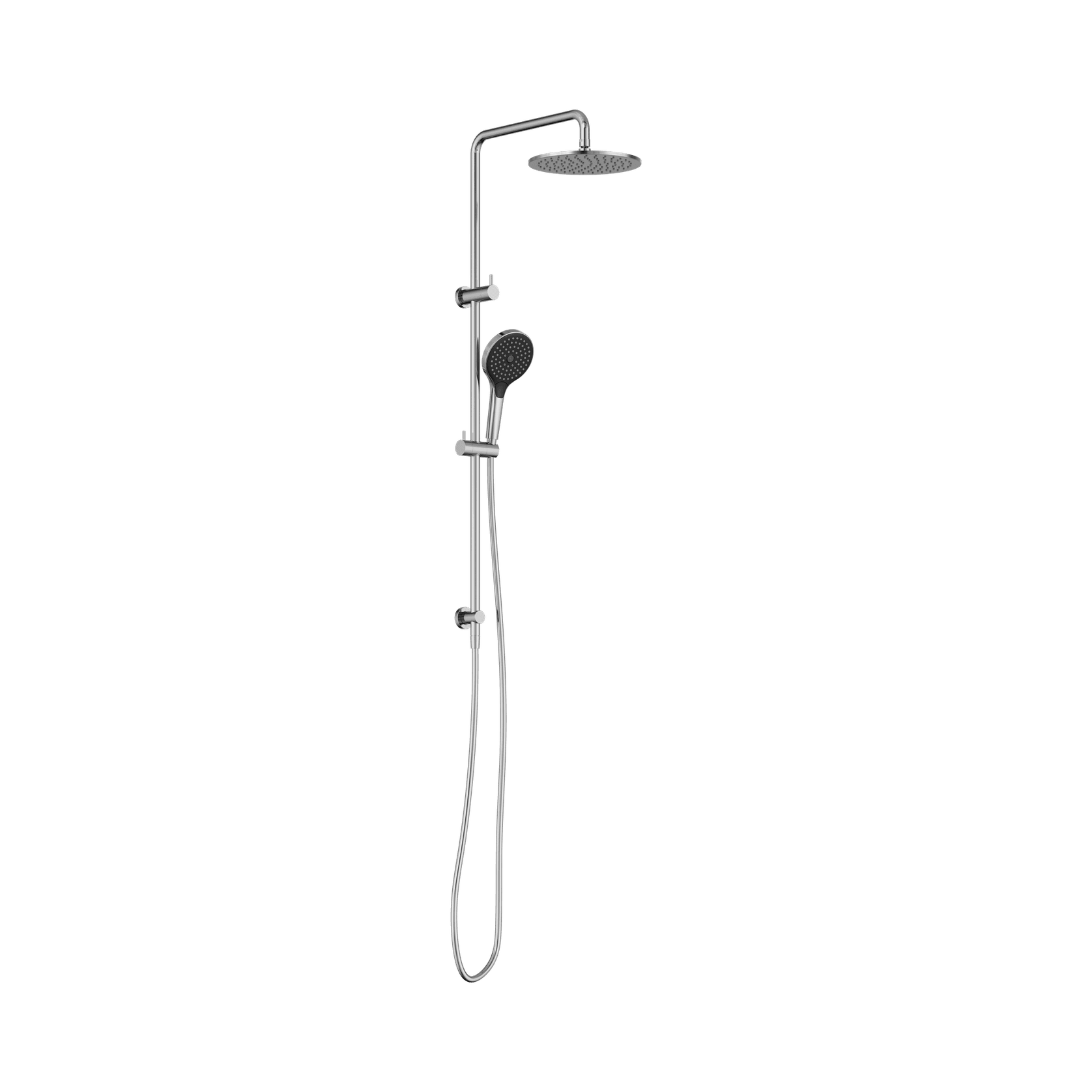 Round Twin Shower With Air Shower II Chrome gallery detail image