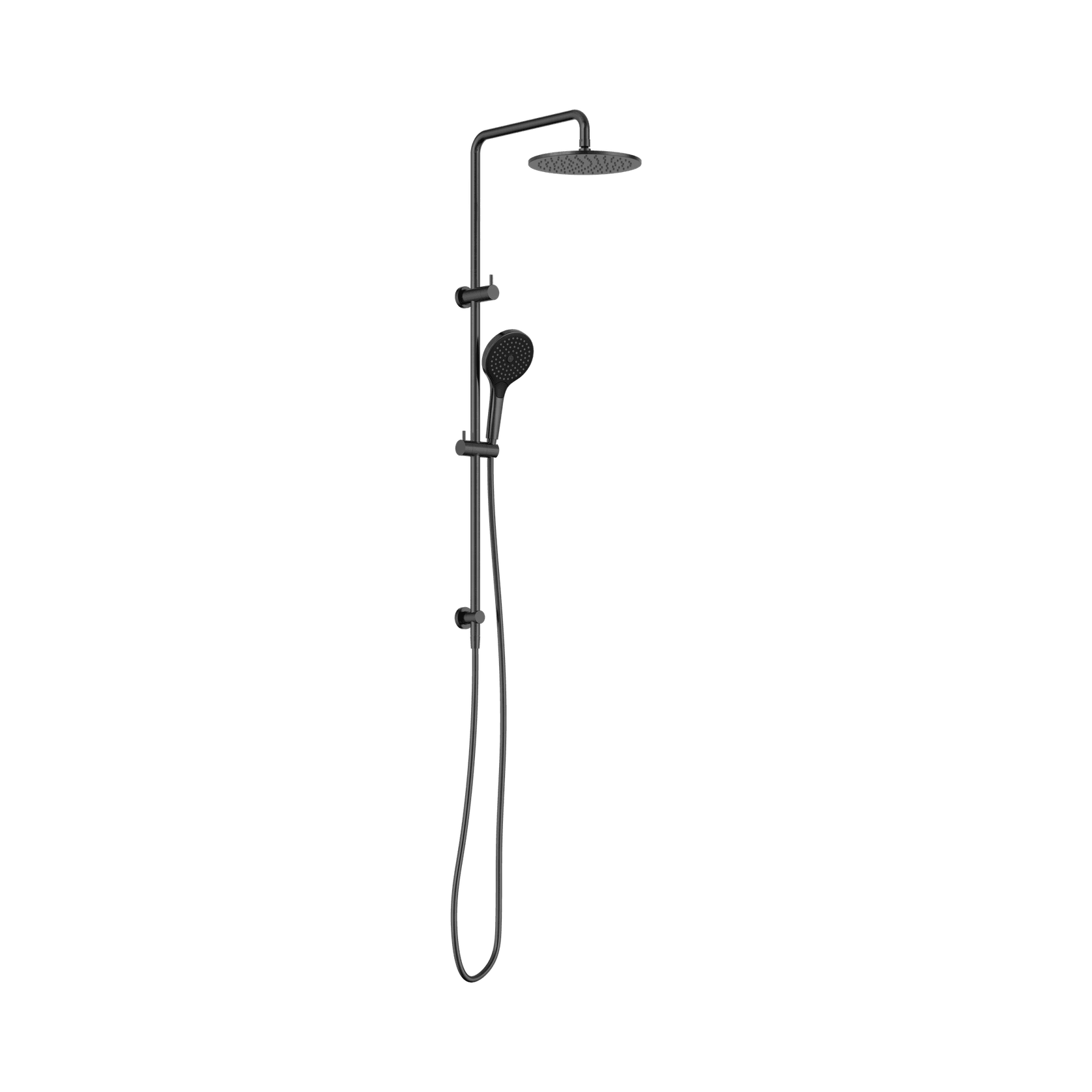 Round Twin Shower With Air Shower II Gun Metal gallery detail image