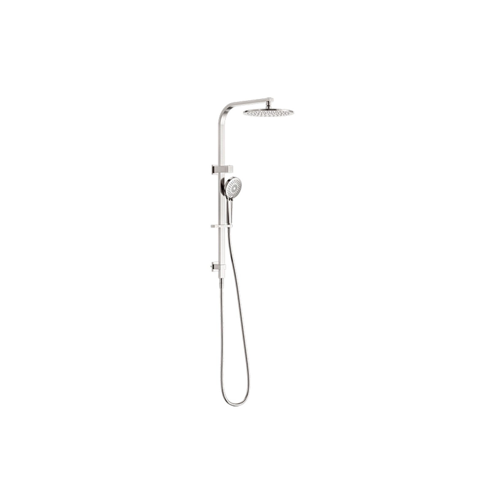 Bianca Twin Shower | Brushed Nickel gallery detail image
