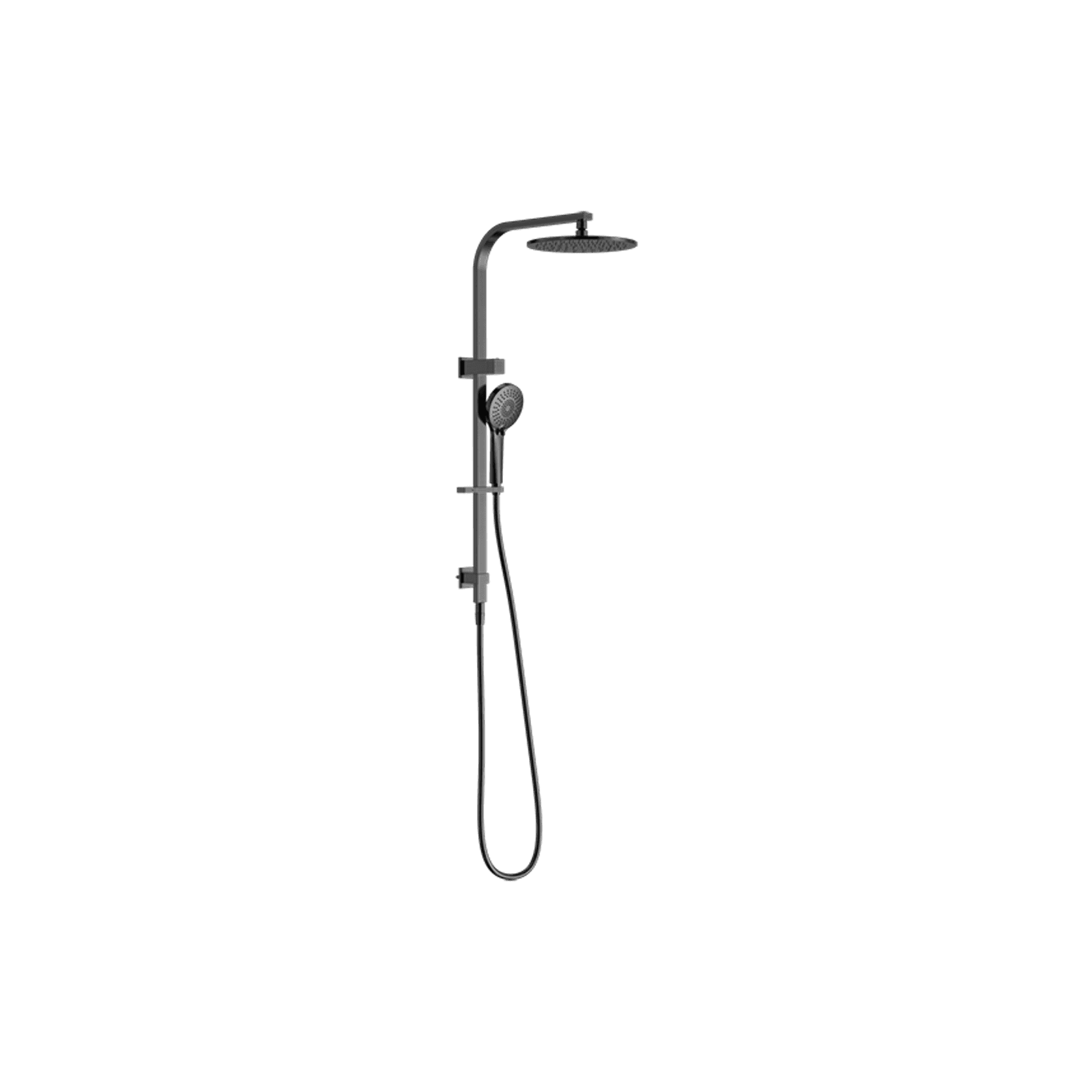 Bianca Twin Shower | Gun Metal gallery detail image